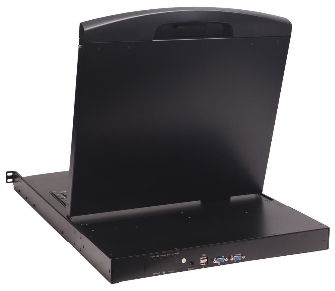 Console KVM USB/PS2 con LCD 19'' da Rack 19'' Dual Rail - Intellinet IDATA KVM-DR19C