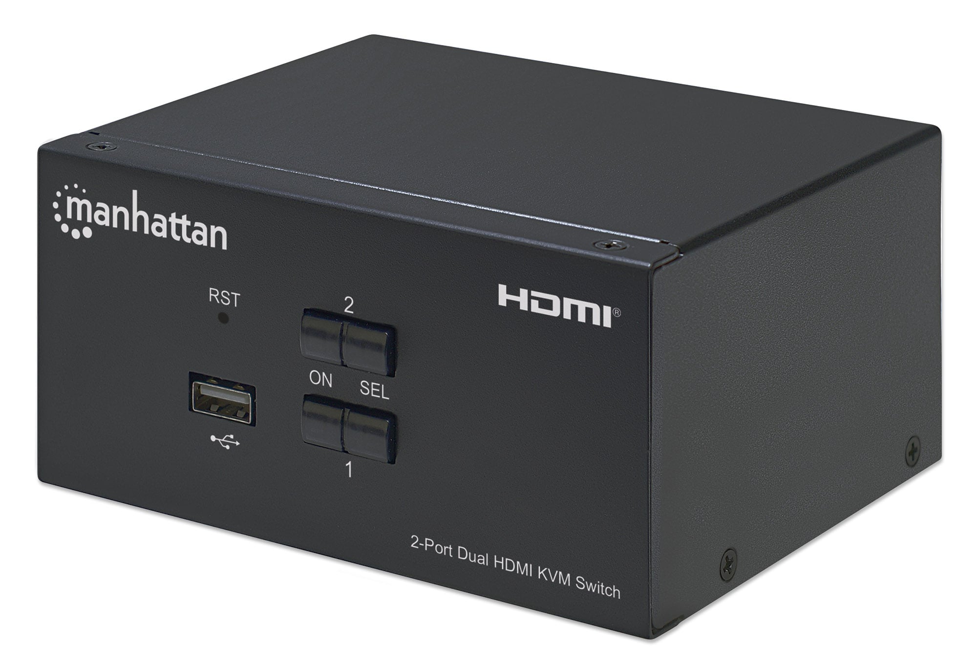 Switch KVM HDMI 2 porte Doppio monitor - Manhattan IDATA KVM-HDMI2UMH