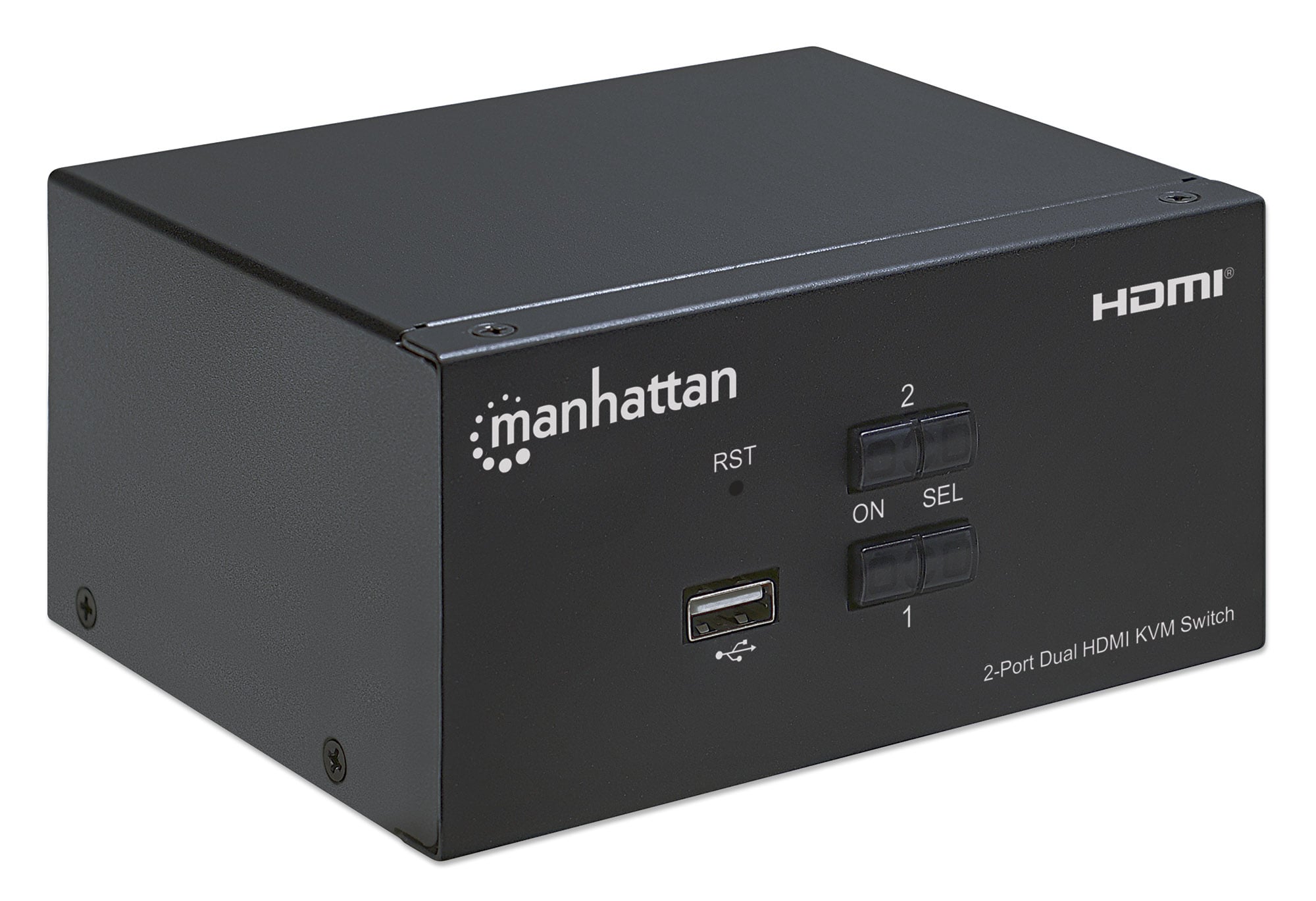 Switch KVM HDMI 2 porte Doppio monitor - Manhattan IDATA KVM-HDMI2UMH