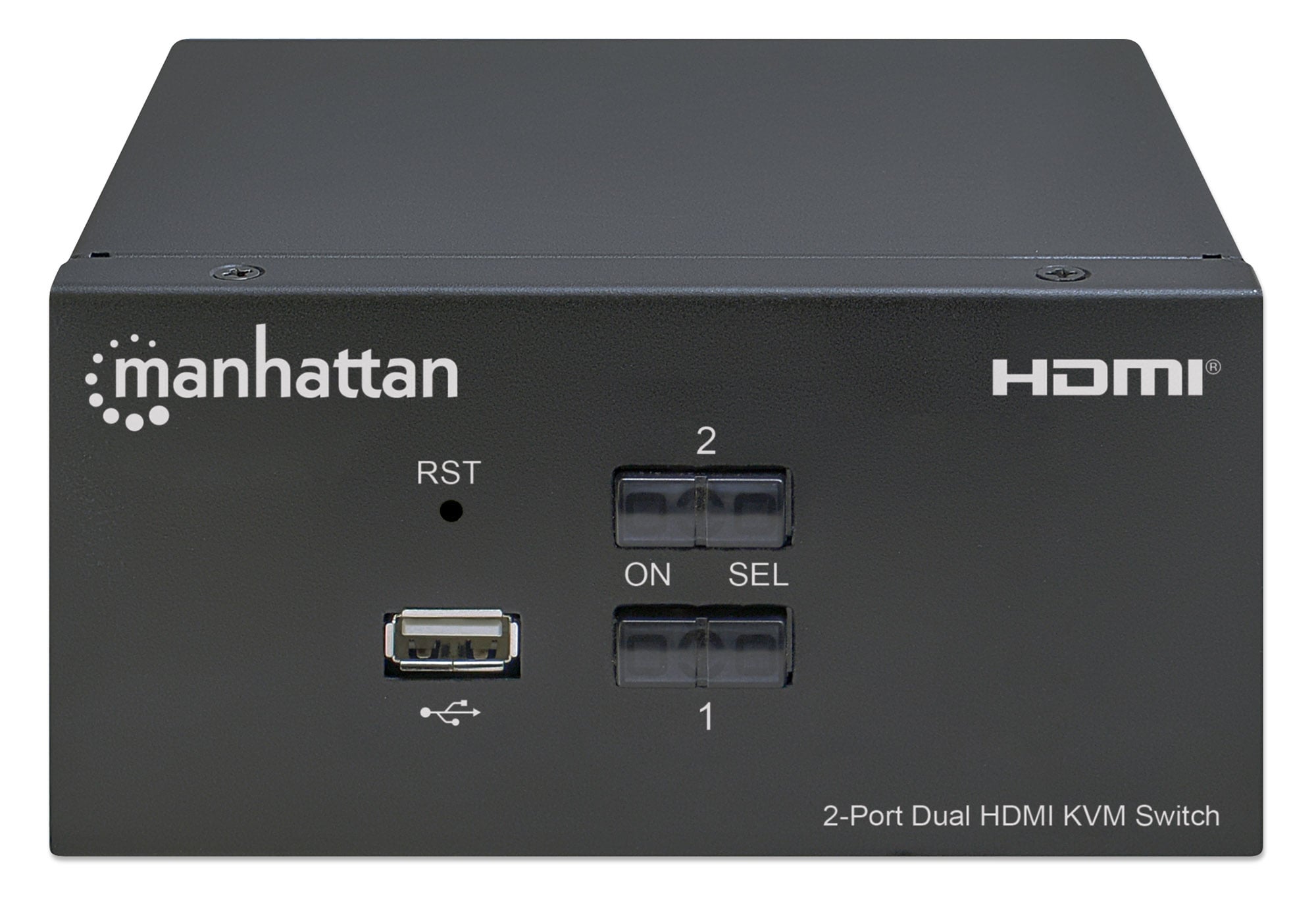 Switch KVM HDMI 2 porte Doppio monitor - Manhattan IDATA KVM-HDMI2UMH