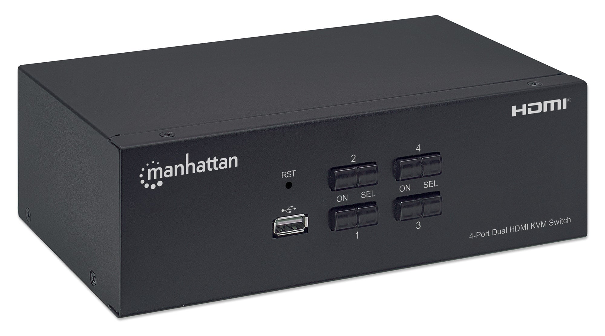 Switch KVM HDMI 4 porte Doppio monitor - Manhattan IDATA KVM-HDMI4UMH