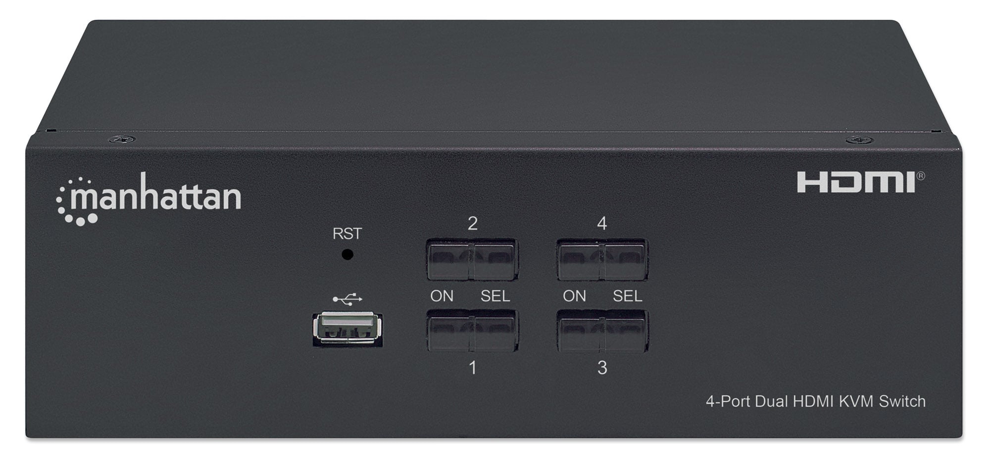 Switch KVM HDMI 4 porte Doppio monitor - Manhattan IDATA KVM-HDMI4UMH