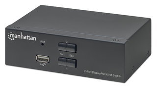 Switch KVM DisplayPort 1.2 a 2 porte 4K con audio - Manhattan IDATA KVM-HDMI60MH
