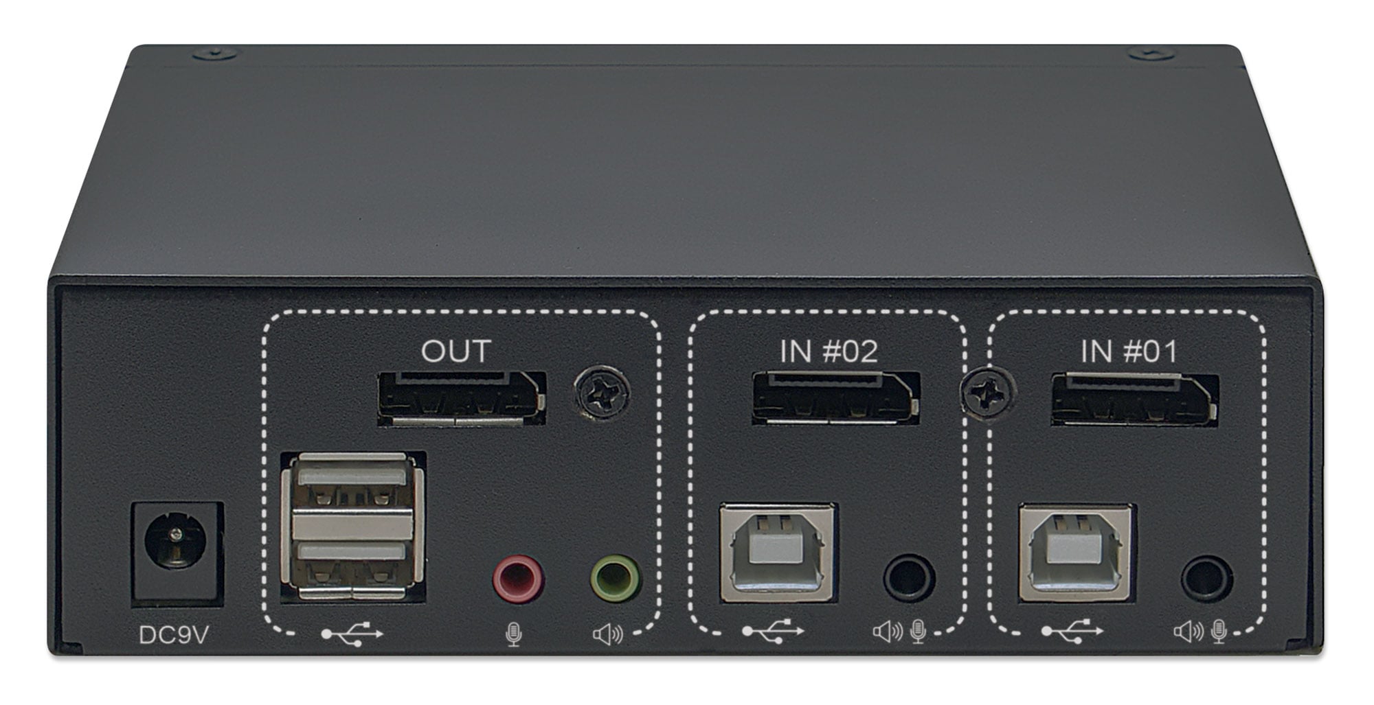 Switch KVM DisplayPort 1.2 a 2 porte 4K con Audio - Manhattan IDATA KVM-HDMI60MH