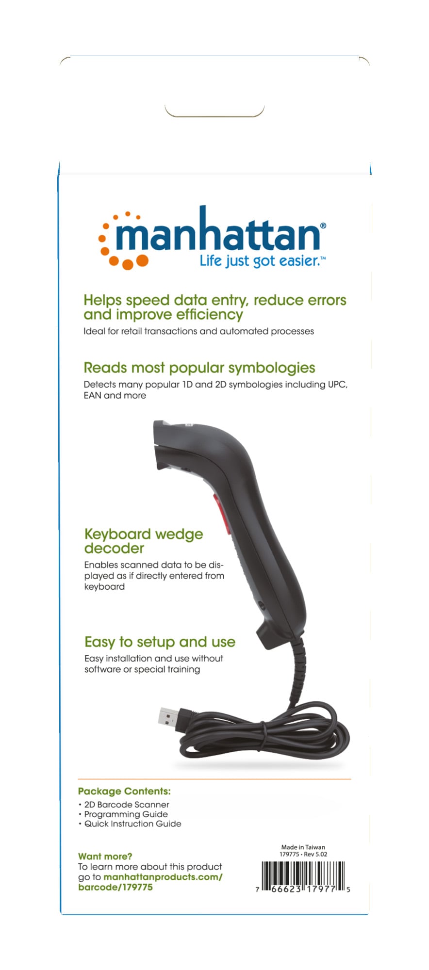 Barcode Scanner 2D - Manhattan IDATA LS-2D-COM
