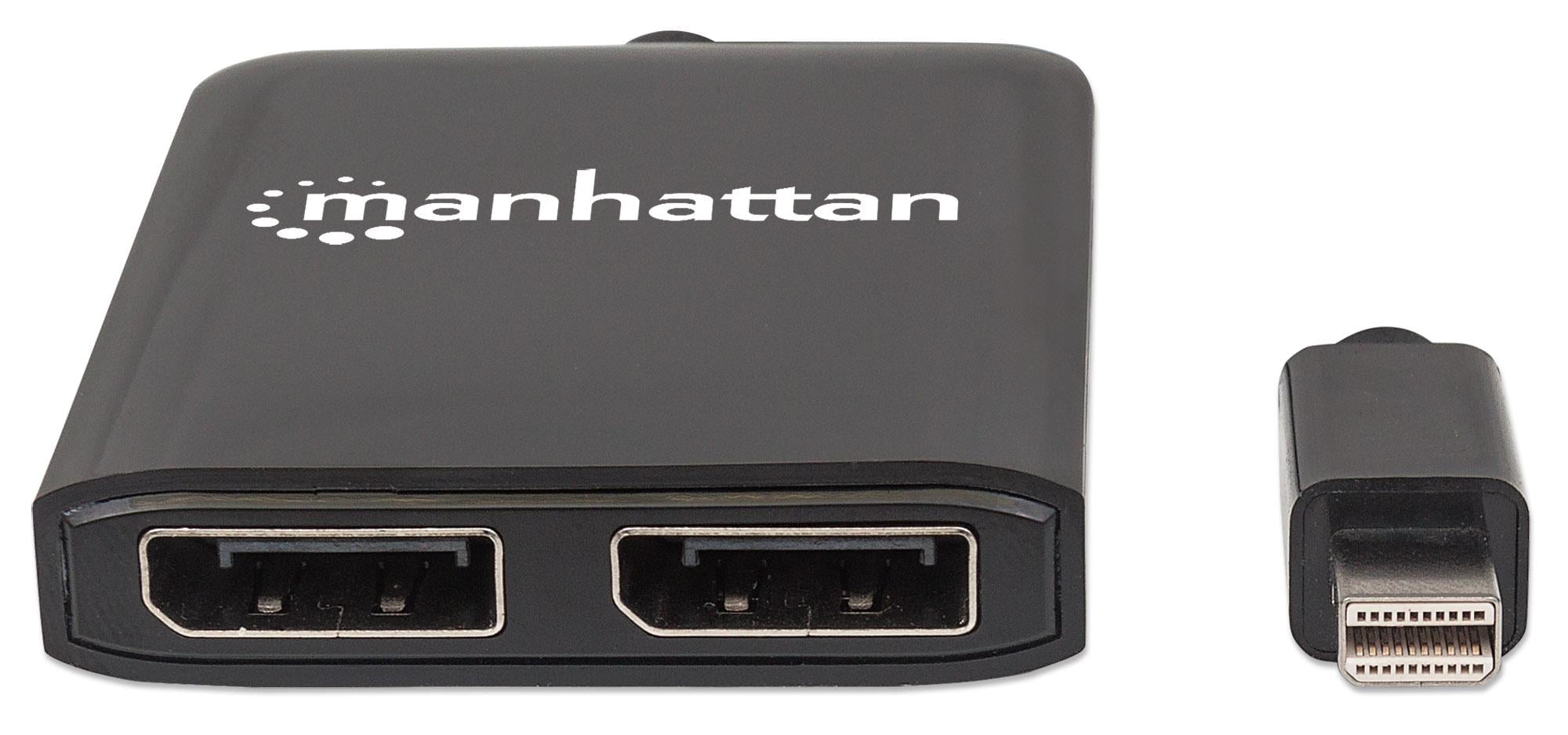 Splitter Hub Mini DisplayPort a 2 porte DisplayPort con MST - Manhattan IDATA MDP-DP2M