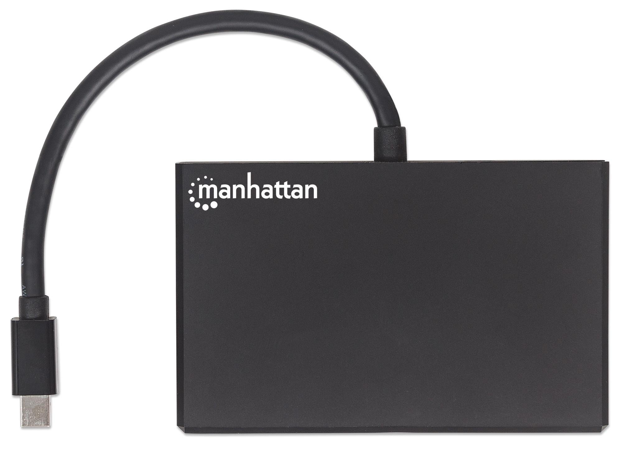 Splitter Hub Mini DisplayPort a 4 porte DisplayPort con MST - Manhattan IDATA MDP-DP4M