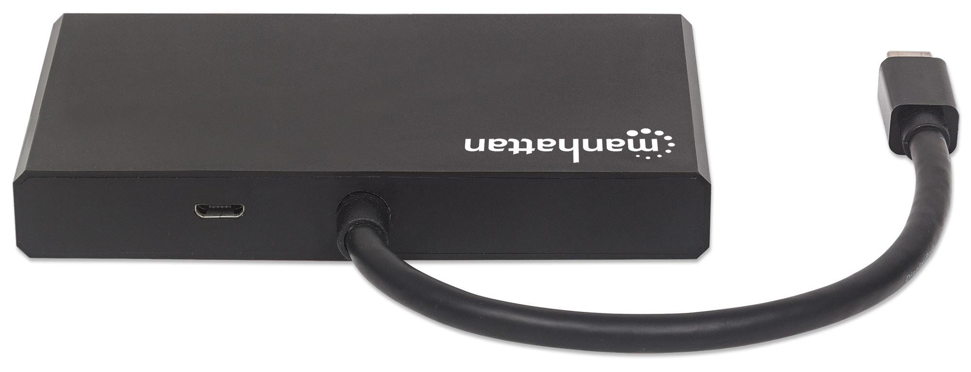 Splitter Hub Mini DisplayPort a 4 porte DisplayPort con MST - Manhattan IDATA MDP-DP4M