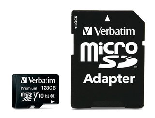 Micro SDXC 128 GB memory with Class 10 adapter - IDATA MSDHC verbatim- 128 GBA