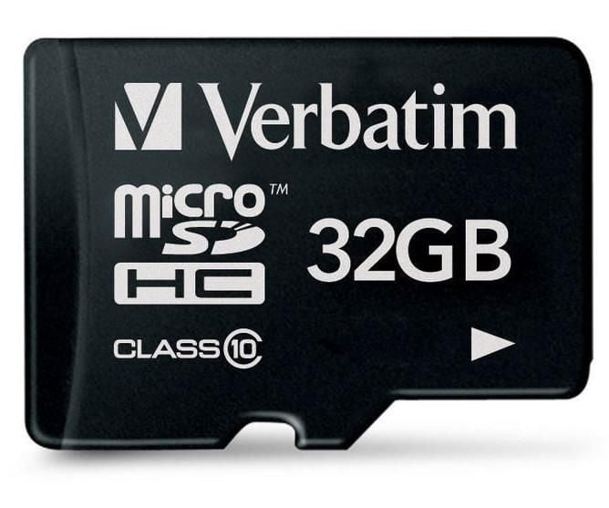 Memoria Micro SDHC 32 Gb - Classe 10 - Verbatim IDATA MSDHC-32GB