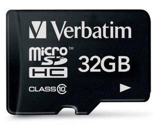 Micro SDHC memory 32 GB Class 10 - Verbatim IDATA MSDHC- 32 GB