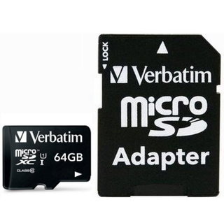 Micro SDXC 64 GB memory with Class 10 adapter - IDATA MSDHC verbatim- 64 GBA