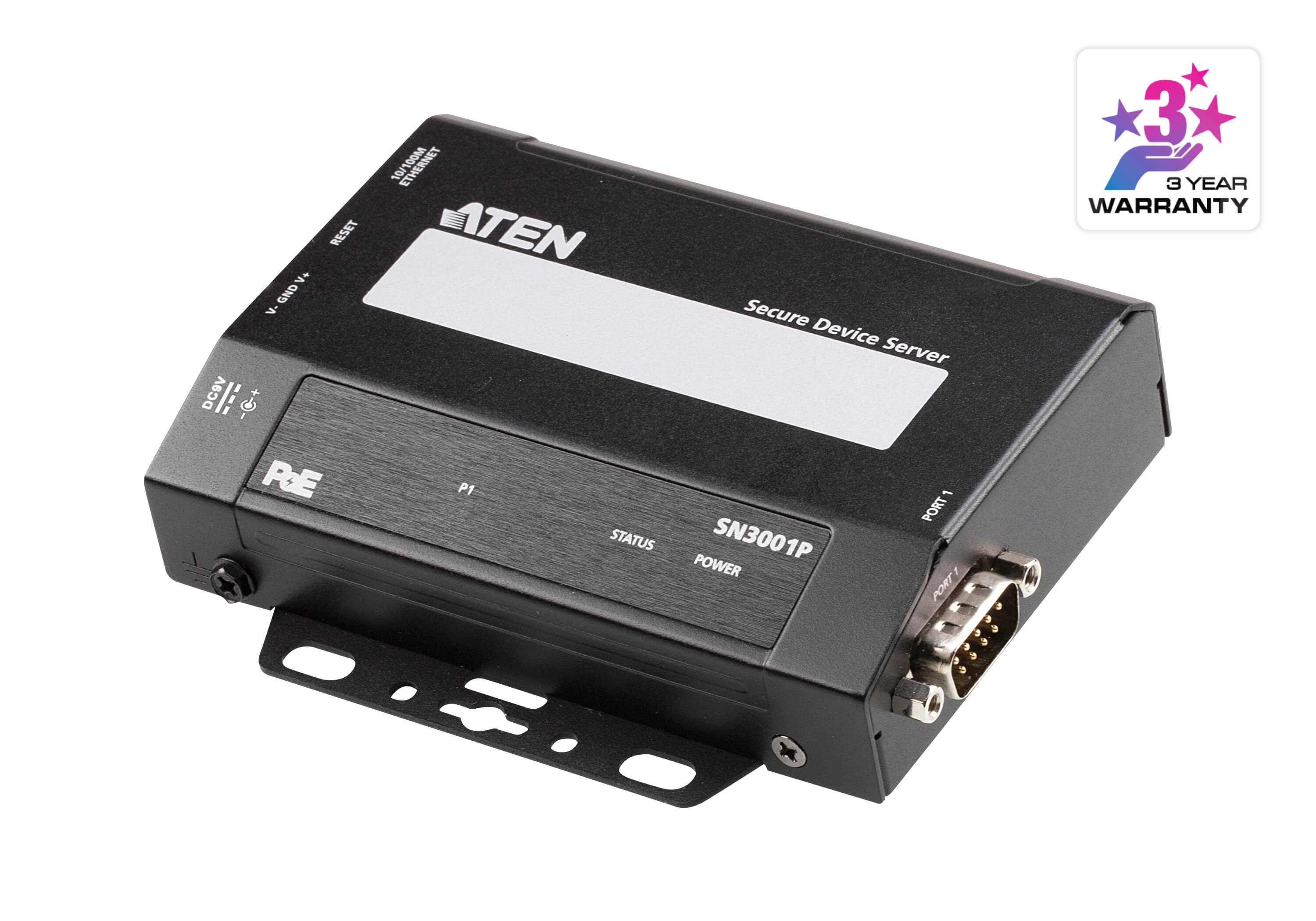 Secure Device Server RS- 232 a 1 Port with PoE - Aten IDATA SN- 3001 P
