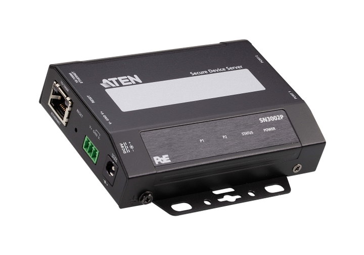 Secure Device Server RS-232 a 2 Porte con PoE - Aten IDATA SN-3002P