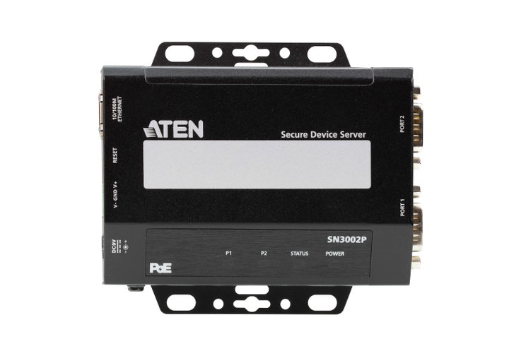 Secure Device Server RS-232 a 2 Porte con PoE - Aten IDATA SN-3002P