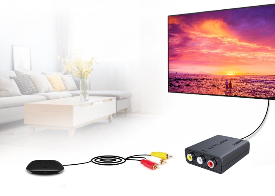 Convertitore AV 3 RCA ad HDMI - Techly IDATA SPDIF-71