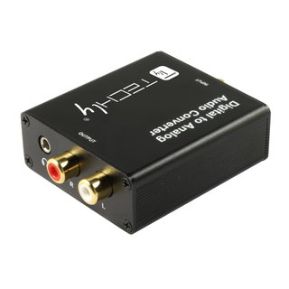SPDIF/Toslink digital audio converter to RCA analogue - Techly IDATA SPDIF- 9