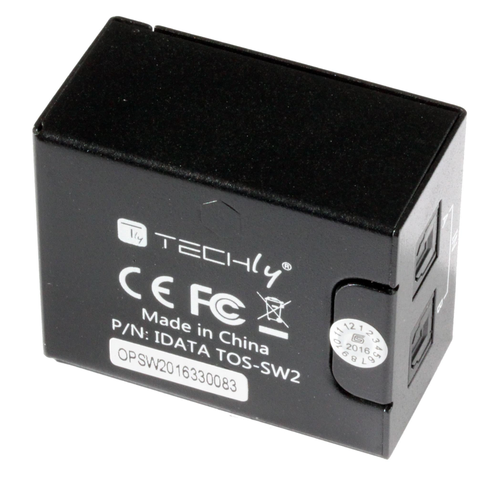 Switch Audio Toslink 2 Porte - Techly IDATA TOS-SW2