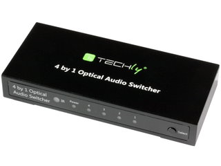 Switch Audio Toslink 4 Porte con Telecomando IR - Techly IDATA TOS-SW4