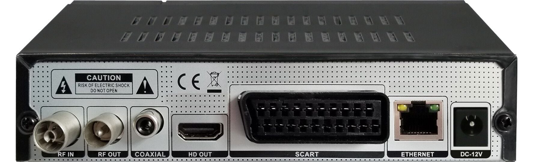 Decoder Ricevitore Digitale Terrestre DVB-T/T2 H.265 HEVC 10bit Metallo con Telecomando Universale 2 in - Techly IDATA TV-DT2MB