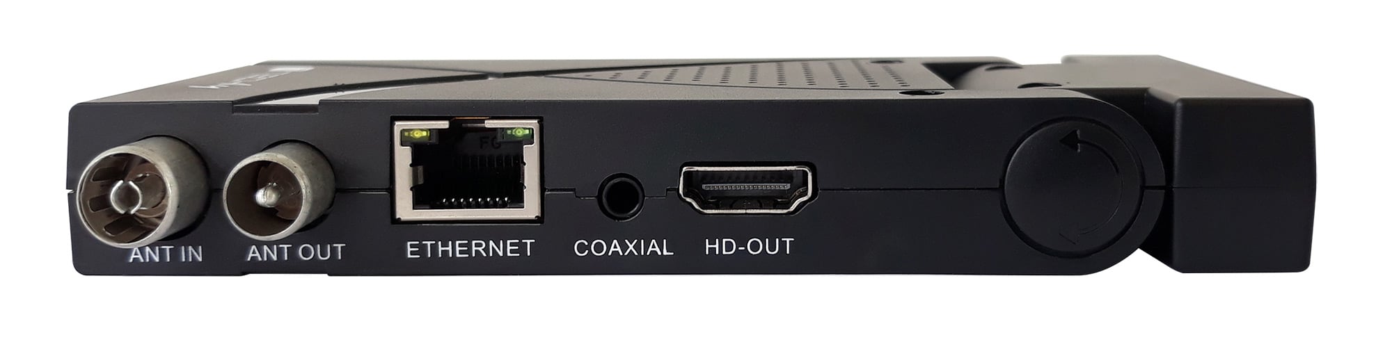 Decoder Ricevitore Digitale Terrestre DVB-T/T2 H.265 HEVC 10bit USB HDMI Scart 180° e Telecomando - Techly IDATA TV-DT2SCA
