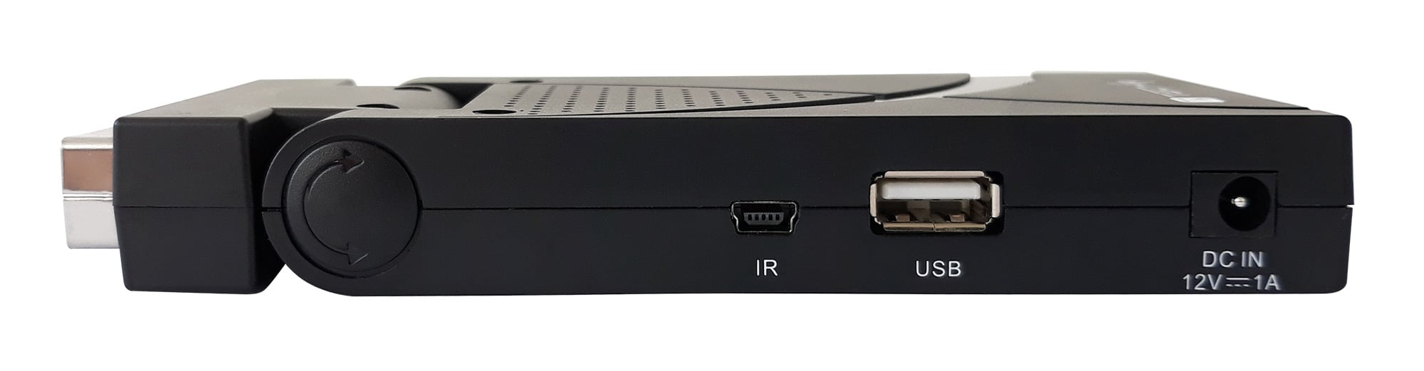 Decoder Ricevitore Digitale Terrestre DVB-T/T2 H.265 HEVC 10bit USB HDMI Scart 180° e Telecomando - Techly IDATA TV-DT2SCA