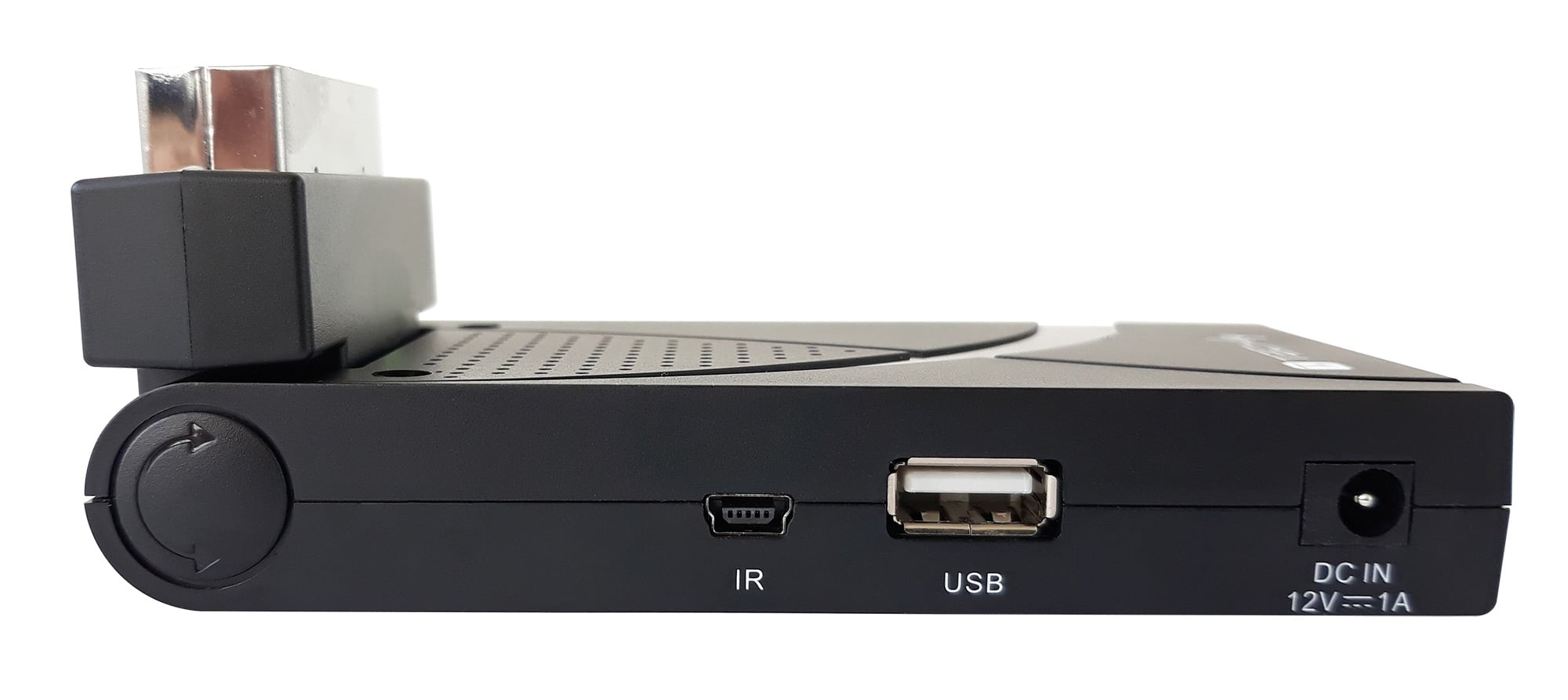 Decoder Ricevitore Digitale Terrestre DVB-T/T2 H.265 HEVC 10bit USB HDMI Scart 180° e Telecomando - Techly IDATA TV-DT2SCA