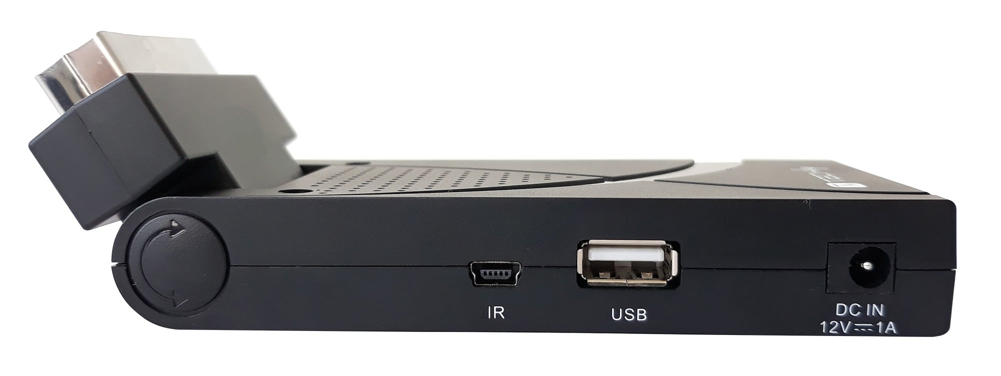 Decoder Ricevitore Digitale Terrestre DVB-T/T2 H.265 HEVC 10bit USB HDMI Scart 180° e Telecomando - Techly IDATA TV-DT2SCA