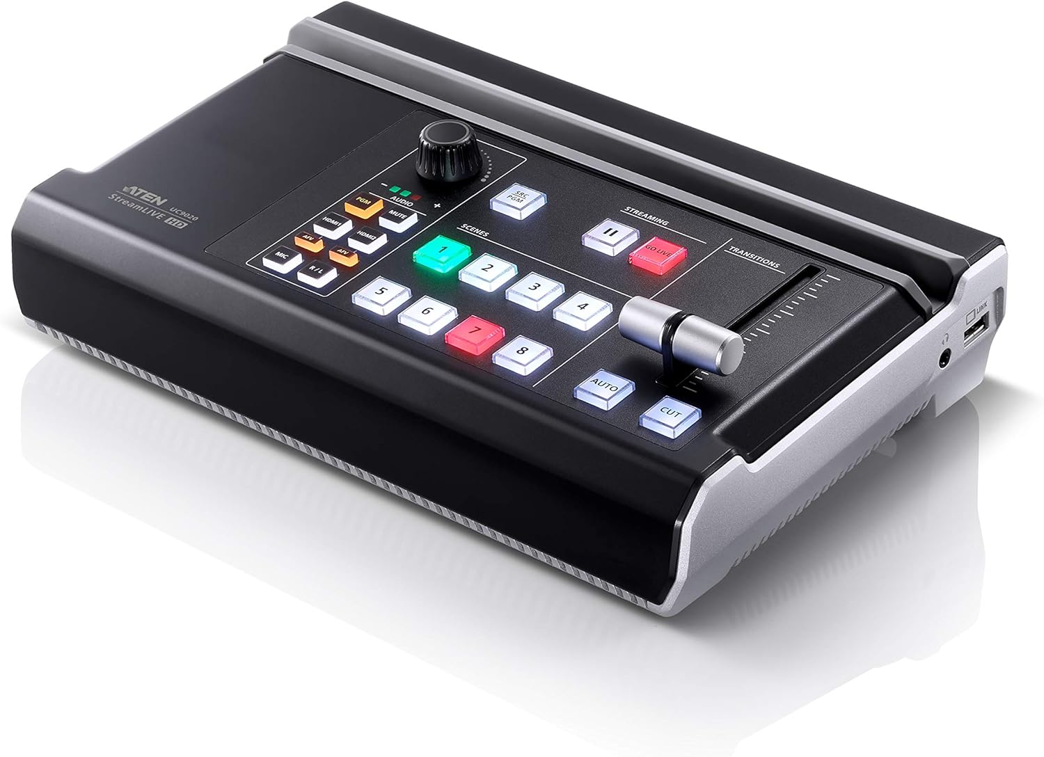 Mixer Audio/Video multicanale All-in-one per StreamLive™ HD su CDN e Social Network UC9020 - Aten IDATA UC-9020
