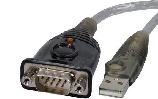 Convertitore da USB a seriale RS-232 con LED 33 cm - Aten IDATA UC232A