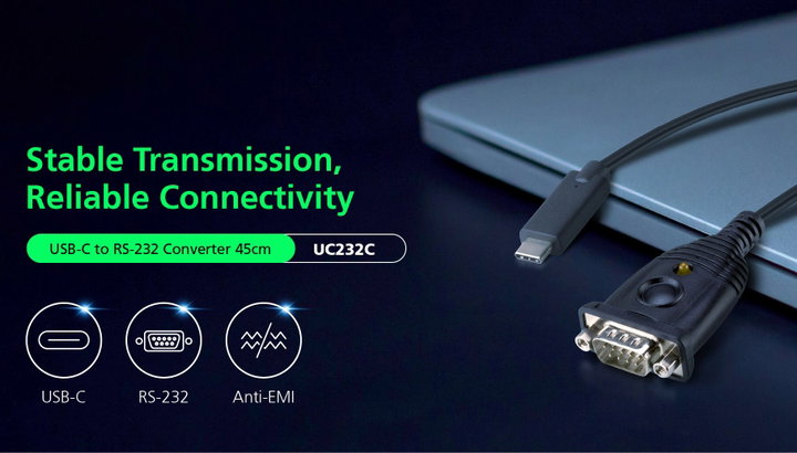USB-C to RS- 232 adapter - Aten IDATA UC 232 C