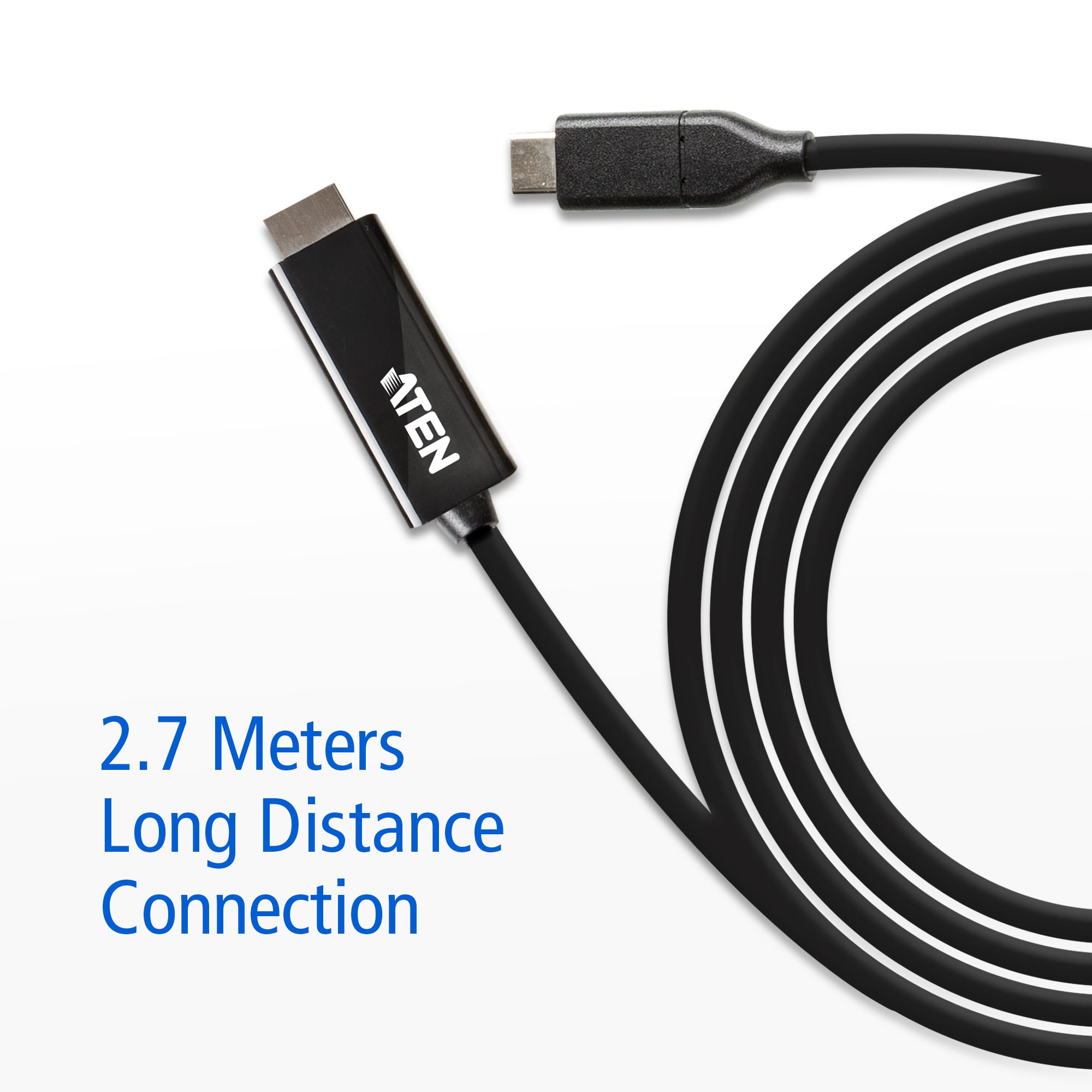 USB-C converter cable to HDMI 4 K 2,7 m - Aten IDATA UC 3238