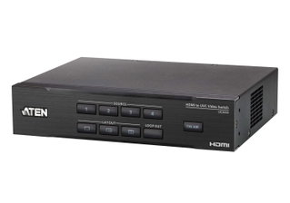 CAMLIVE PRO 4 K video switch from HDMI to USB to 4 Inputs - Aten IDATA UC 3430
