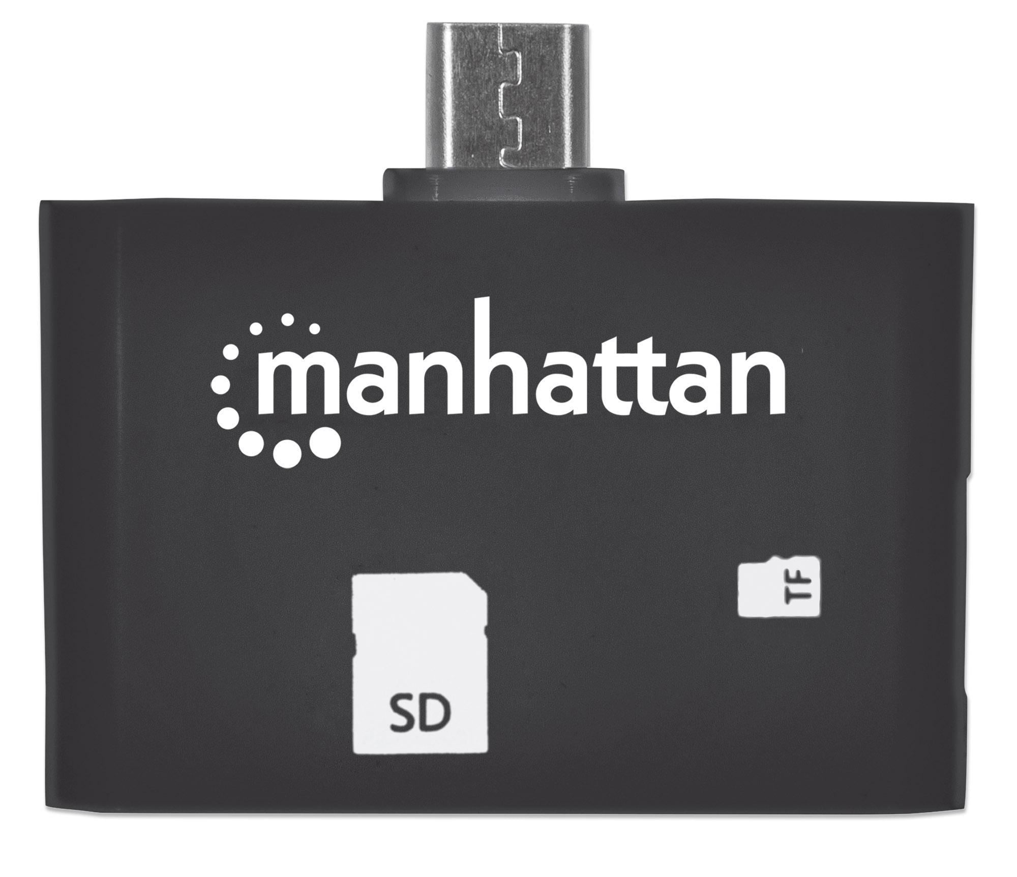 Mini Lettore Micro USB di Memorie SD/MicroSD per Smartphone e Tablet - Manhattan IDATA UOTG-READER3
