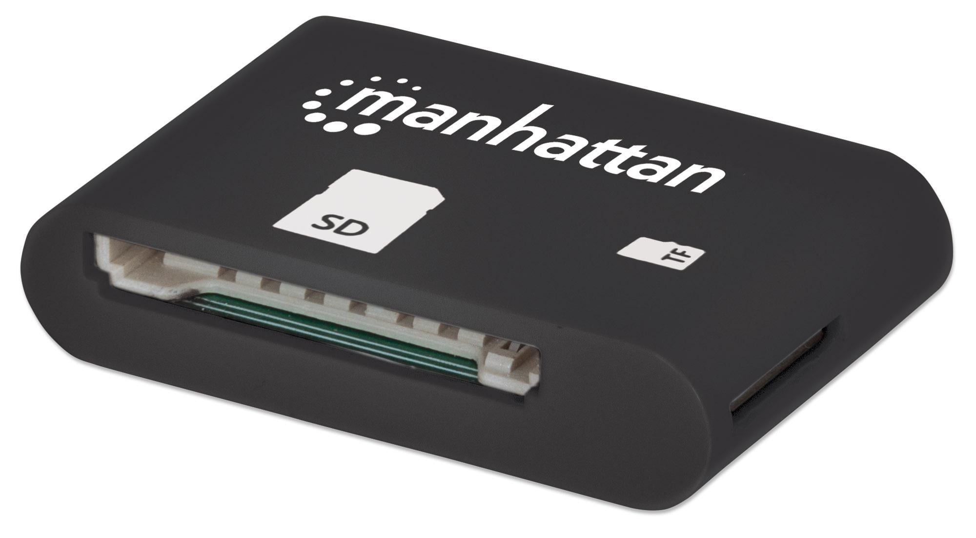 Mini Lettore Micro USB di Memorie SD/MicroSD per Smartphone e Tablet - Manhattan IDATA UOTG-READER3