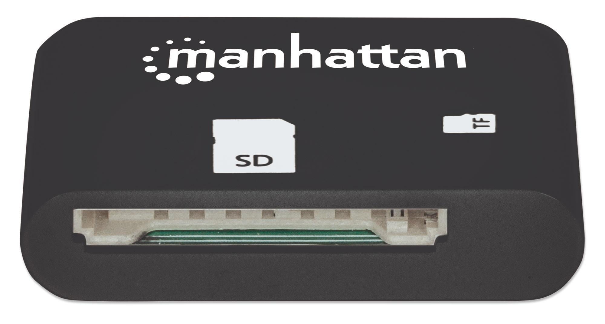 Mini Lettore Micro USB di Memorie SD/MicroSD per Smartphone e Tablet - Manhattan IDATA UOTG-READER3