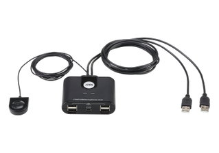 Switch Sharing Peripherals USB 2.0 2 computer 4 ports - Aten IDATA US- 224