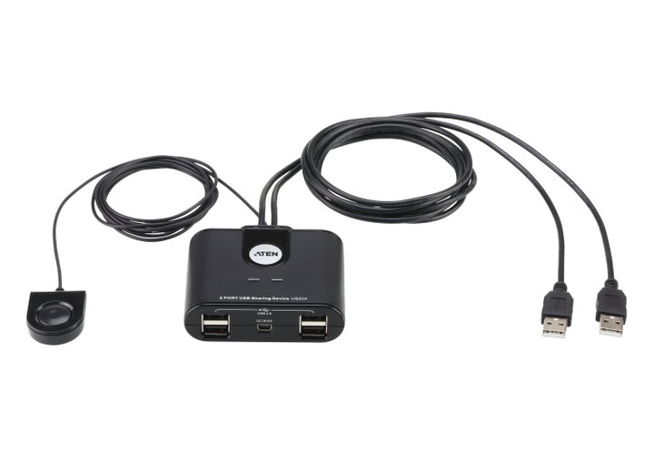 Switch Sharing Peripherals USB 2.0 2 computer 4 ports - Aten IDATA US- 224