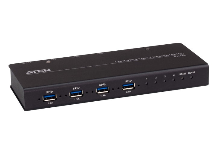 Switch Hub Industrial USB 3.2 Gen 1 4 Doors - Aten IDATA US- 334 I