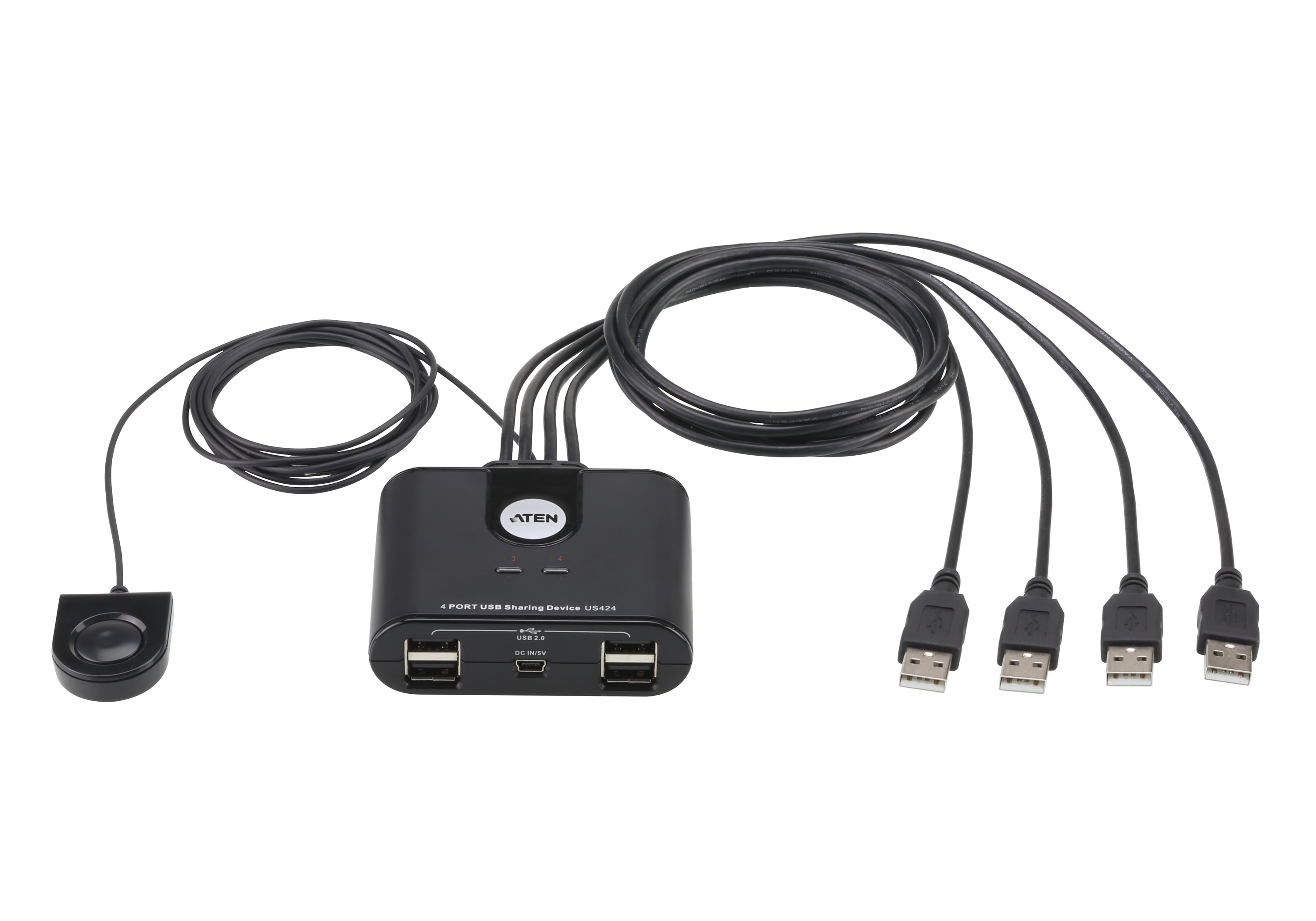 Switch Sharing Peripherals USB 2.0 4 x 4 ports - Aten IDATA US- 424