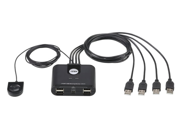 Switch Sharing Peripherals USB 2.0 4 x 4 ports - Aten IDATA US- 424