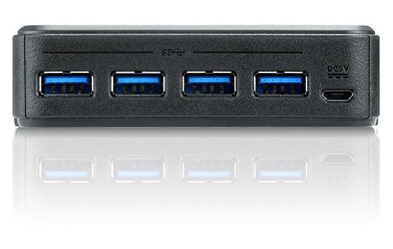 Super Hub Sharing 4 Peripherals on 2 PC USB 3.0 - Aten IDATA US 234