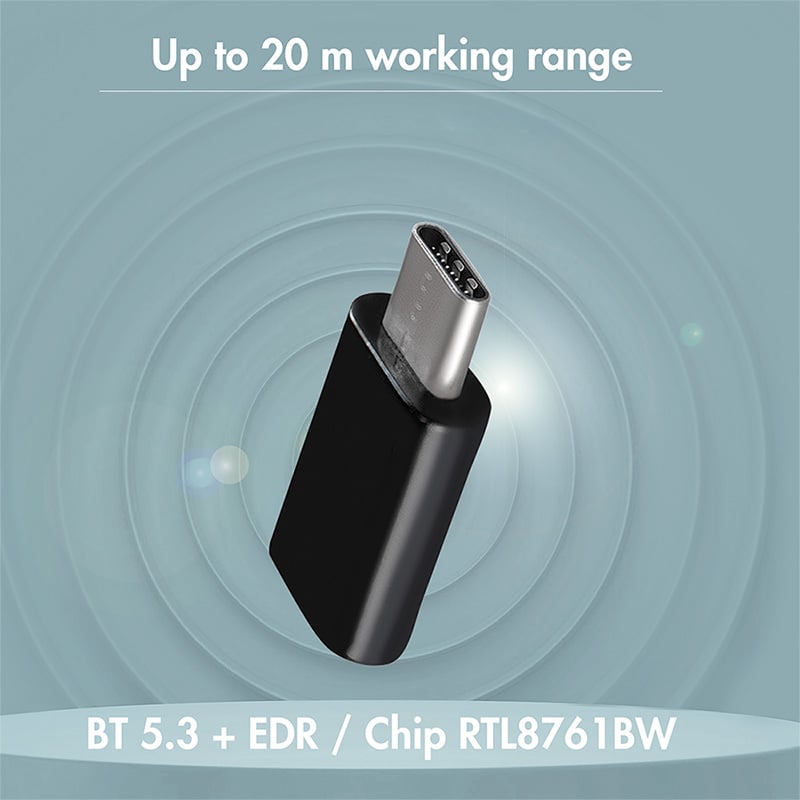 Adattatore Bluetooth 5.3 fino a 20m USB-C™ 3 Mbit/s USB 3.2 - Logilink IDATA USB-BLT5C