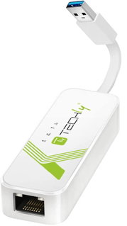 USB 3.0 adapter to Ethernet Gigabit RJ 45 Lan - Techly IDATA USB-ETGIGA- 3 A