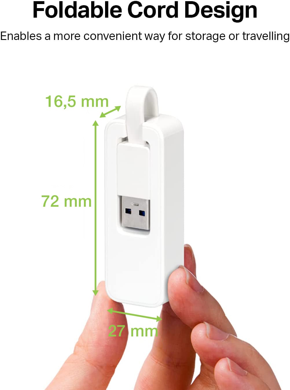 Adattatore Convertitore USB 3.0 Ethernet Gigabit RJ45 Lan - Techly IDATA USB-ETGIGA-3A