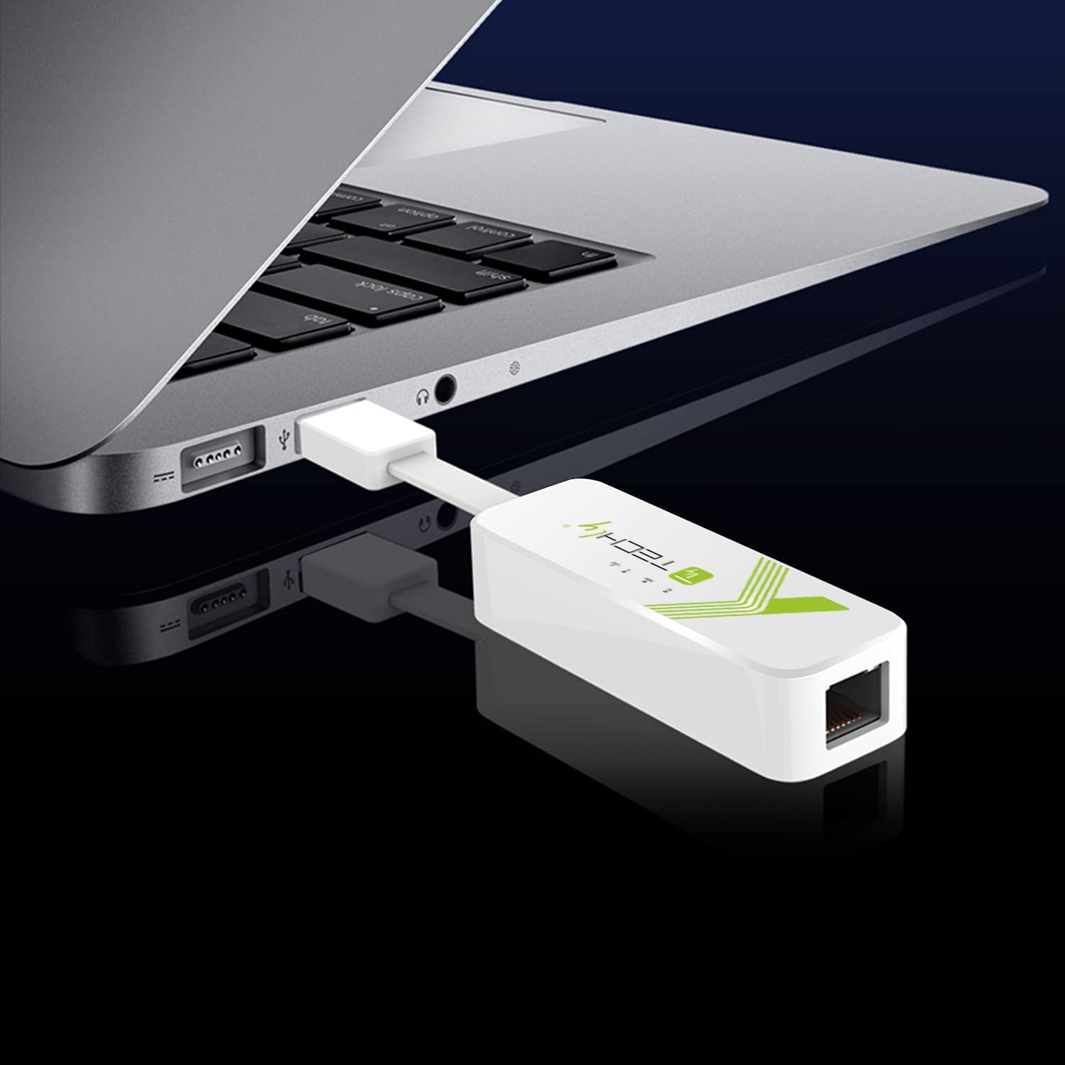 Adattatore Convertitore USB 3.0 Ethernet Gigabit RJ45 Lan - Techly IDATA USB-ETGIGA-3A