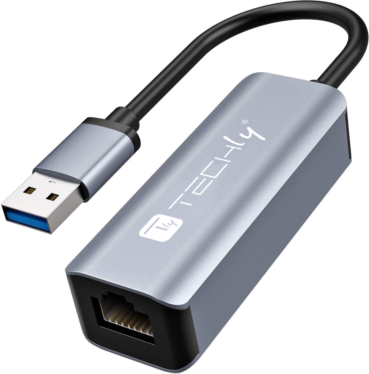 Adapter USB Converter 3.2 Type A to RJ 45 Gigabit - Techly IDATA USB-ETGIGA-AA