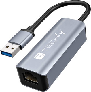 Adapter USB Converter 3.2 Type A to RJ 45 Gigabit - Techly IDATA USB-ETGIGA-AA