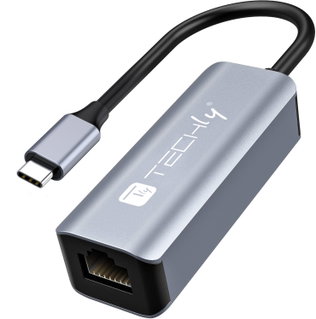 USB-C 3.2 converter adapter to RJ 45 Gigabit - Techly IDATA USB-ETGIGA-CA
