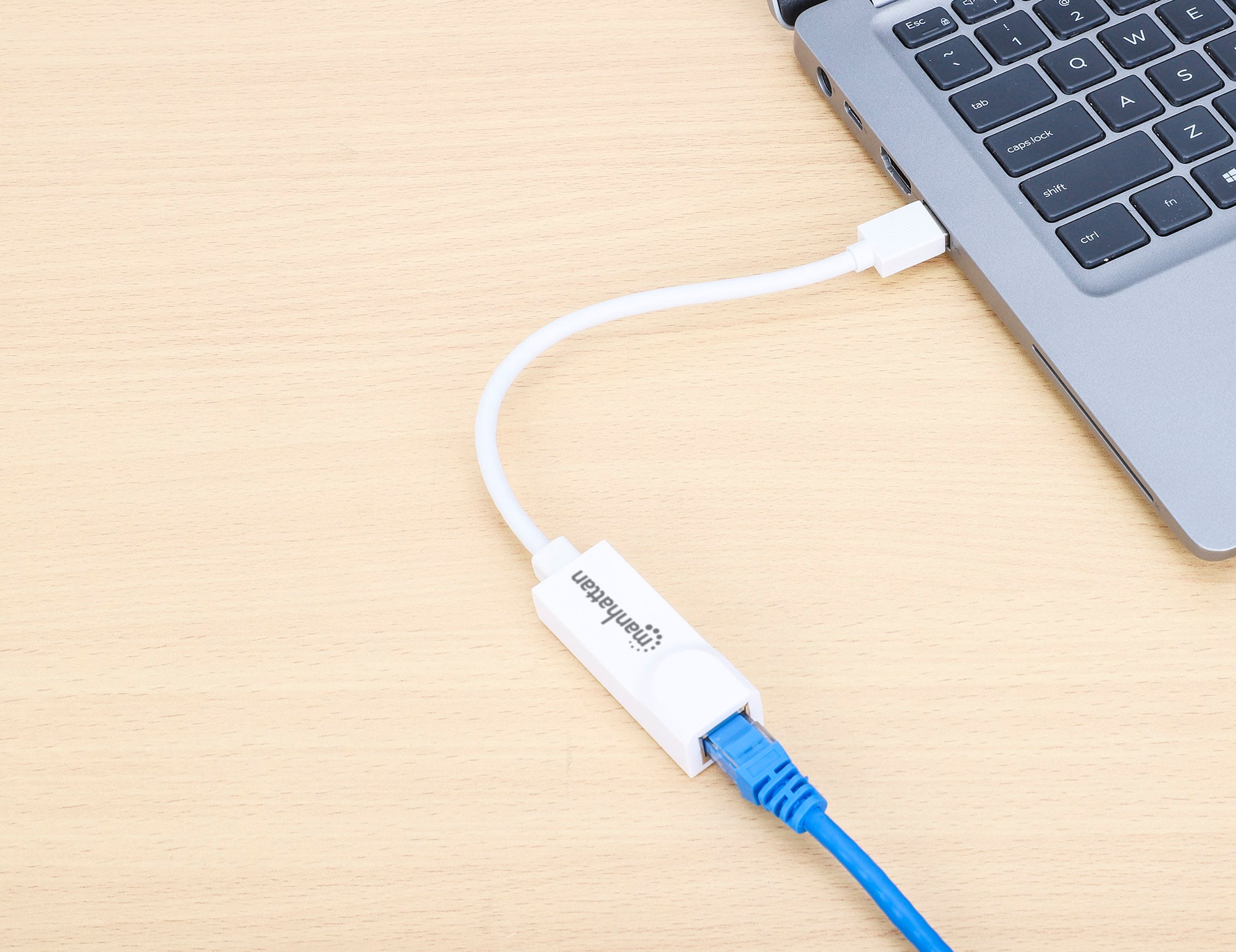 Adattatore USB 3.2 con porta Ethernet LAN 1Gbps - Manhattan IDATA USB-ETGIGA3